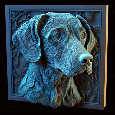 3D model Blue Lacey dog (STL)